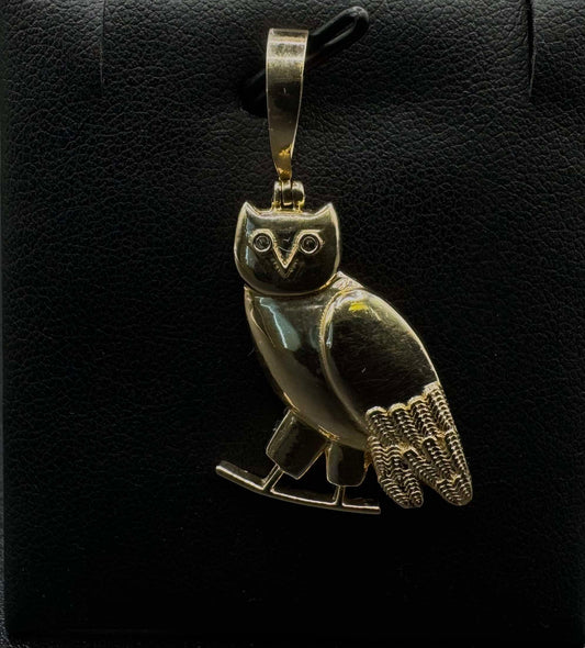 10Kt Gold Owl Pendant