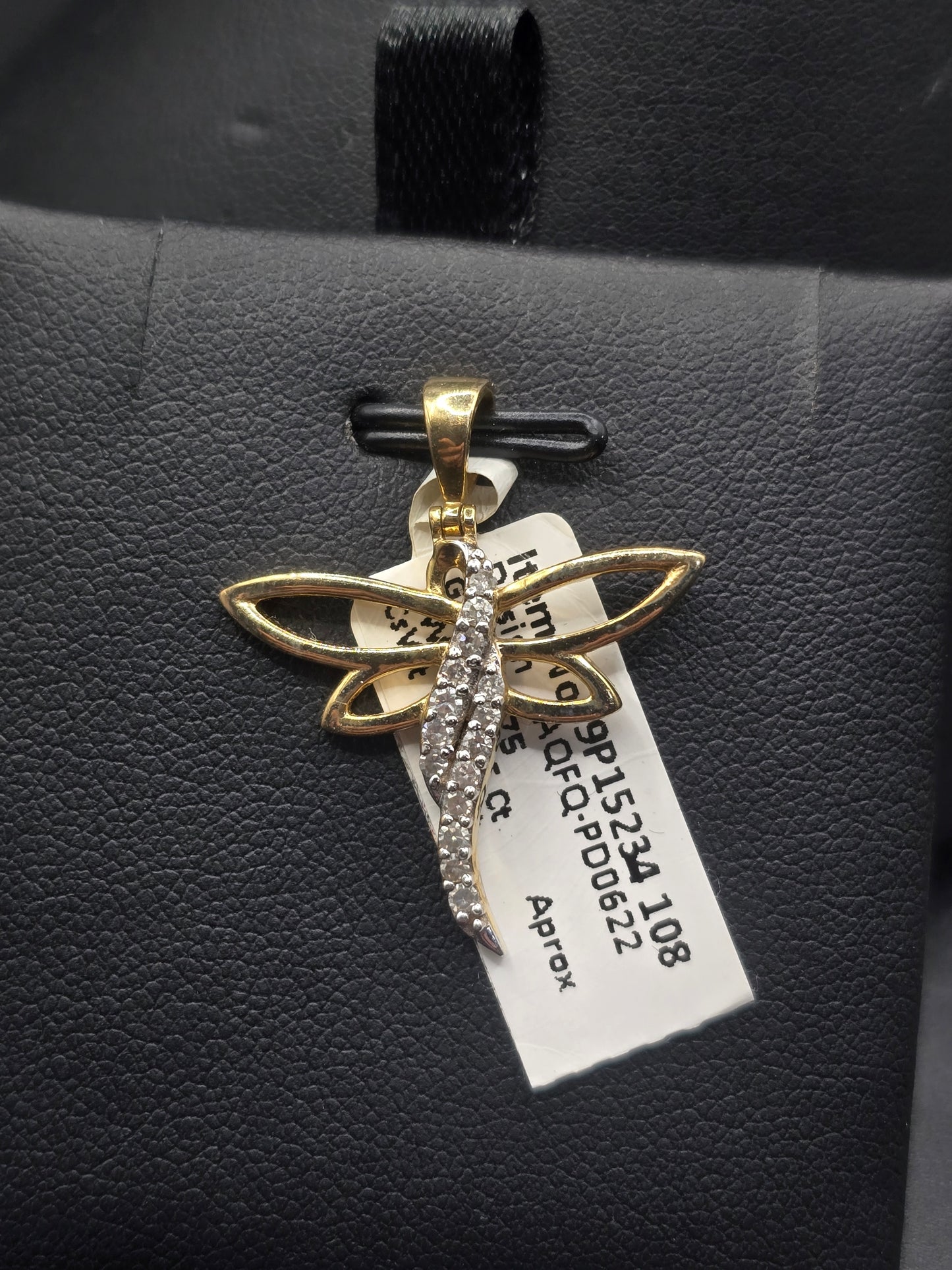 10kt Gold Diamond Butterly