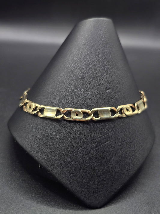 10kt Gold 6mm 9.25" Unique Braclete