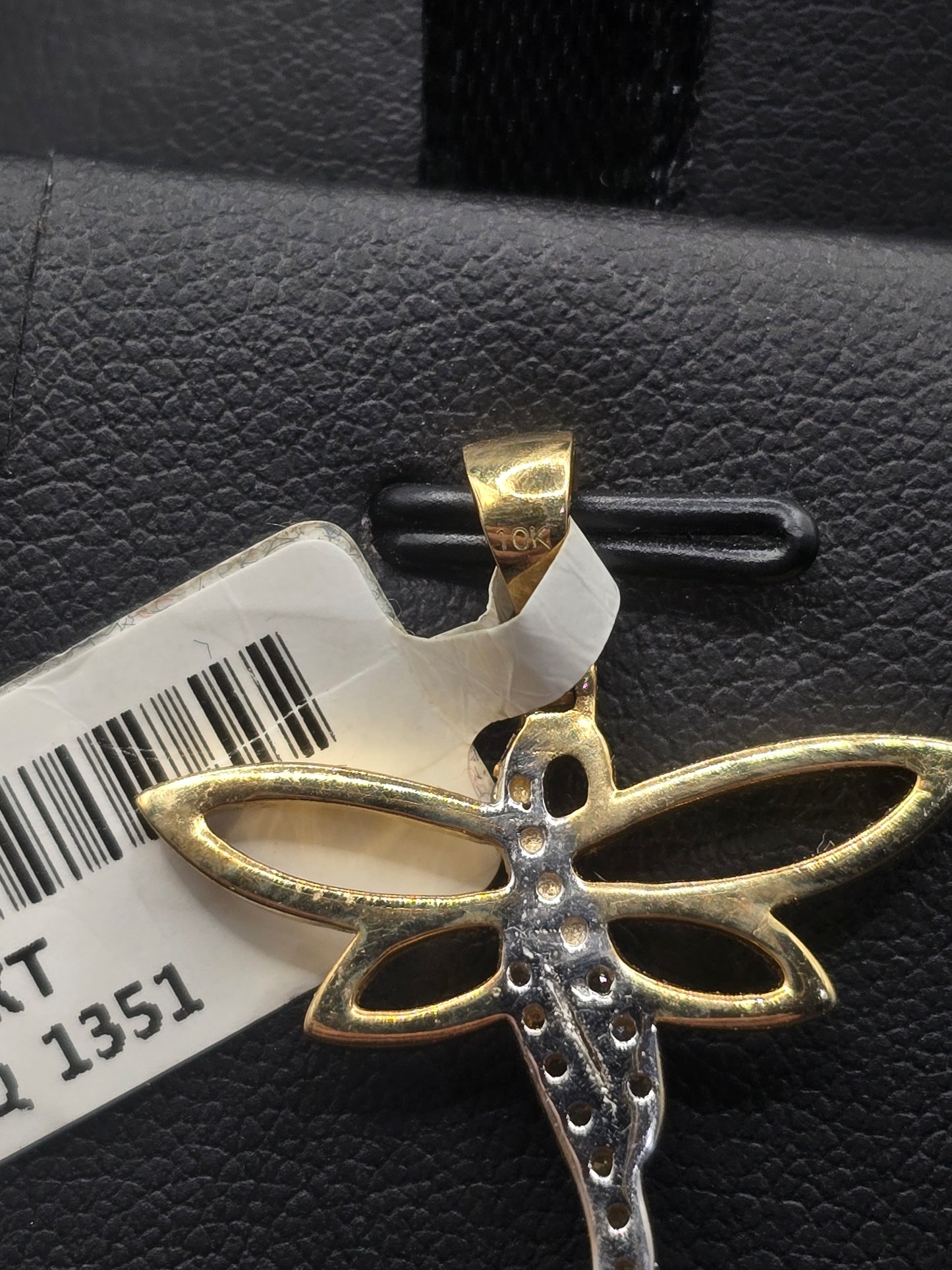 10kt Gold Diamond Butterly