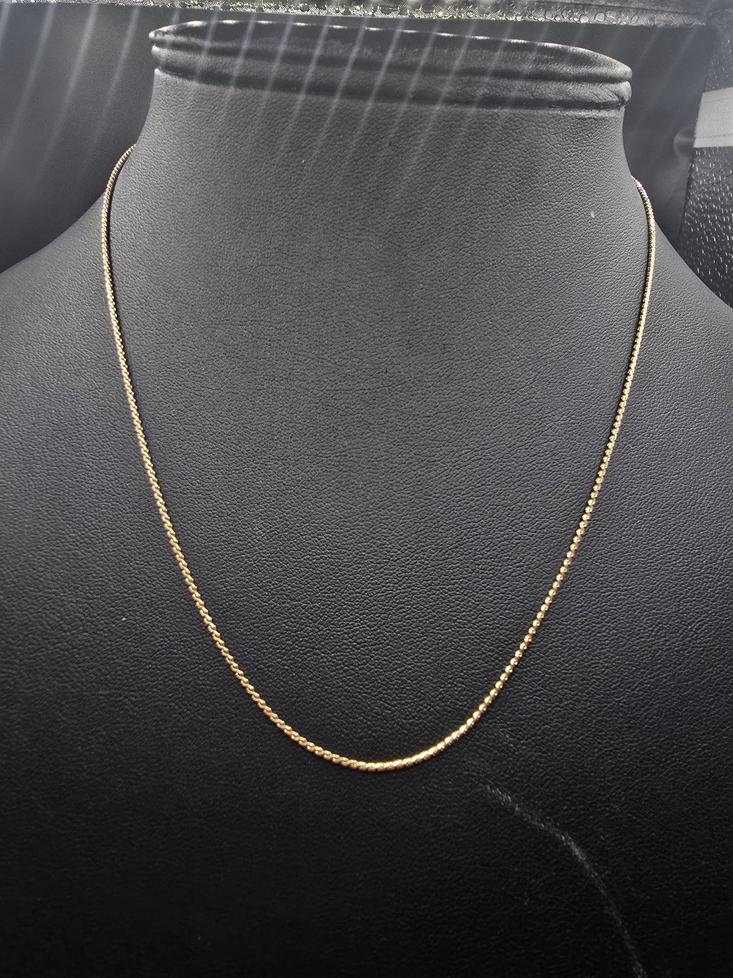 10kt Gold 1mm 18' Box Chain